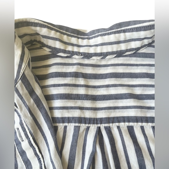 Casual Striped Roll Up Sleeve Shirt for Women’s - Picture 7 of 10